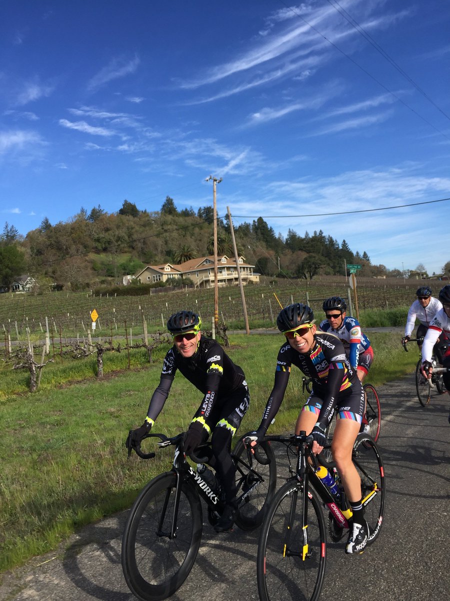 Beautiful ride in Santa Rosa this morning with Levi featuring parts of Amgen Tour of California's Stage 7 #AmgenTOC