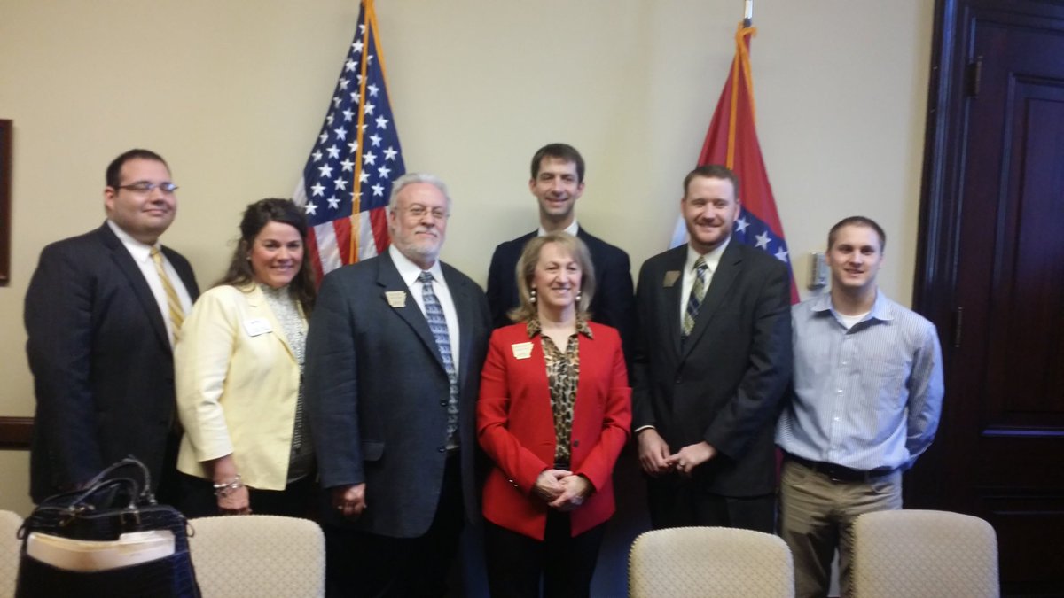 AlmaDECA's tweet photo. Great talking #CTE with @SenTomCotton and Alex. CTE works for AR! @DECAInc @actecareertech @ArkansasDECA @AR_ACTE https://t.co/I4g3FOIIDN