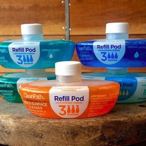 myCleanPath's tweet image. Less trips to the store and less clutter when you use #CleanPath refill pods. Find us at #Walmart!