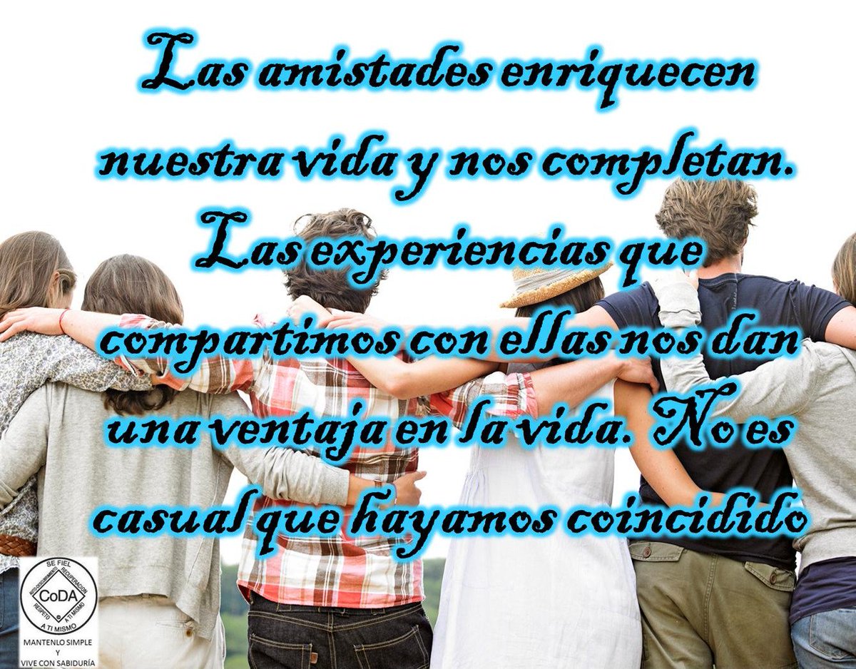 codacandelaria's tweet photo. Las amistades enriquecen nuestra vida y nos completan.
Las experiencias que compartimos con ellas nos dan... https://t.co/ePqOAY4JHv