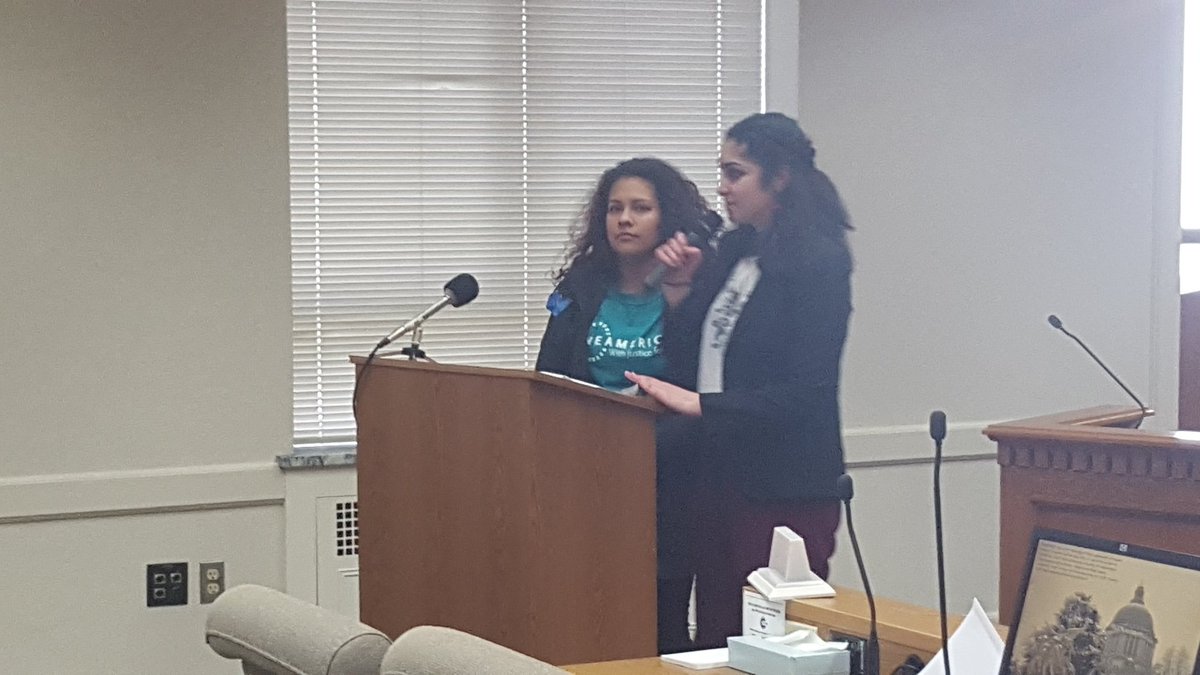 weareoneamerica's tweet photo. Courageous youth leaders Selma+Cindy talk abt #RepresentationGap.Students thrive when educators come from community. https://t.co/xa4evAbYam