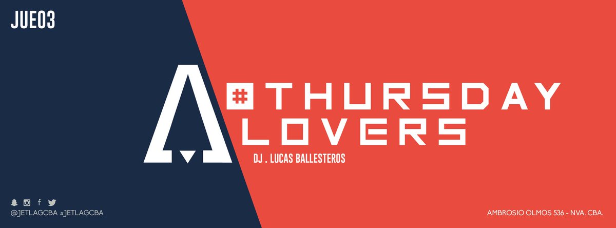 JetlagCbaOK's tweet photo. Un jueves un tanto diferente #thursdaylovers #somosjet #jetlagcba https://t.co/v2YXtPk6G5