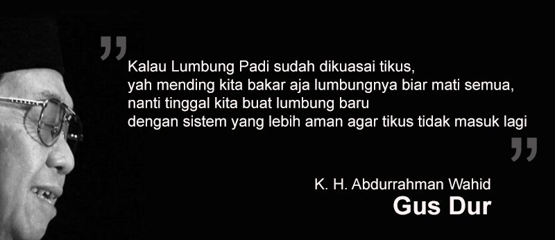 Kalau lumbung sudah dikuasai tikus, mending kita bakar aja lumbungnya... - Gus Dur. #SuntikMatiPSSI #FederasiBaru