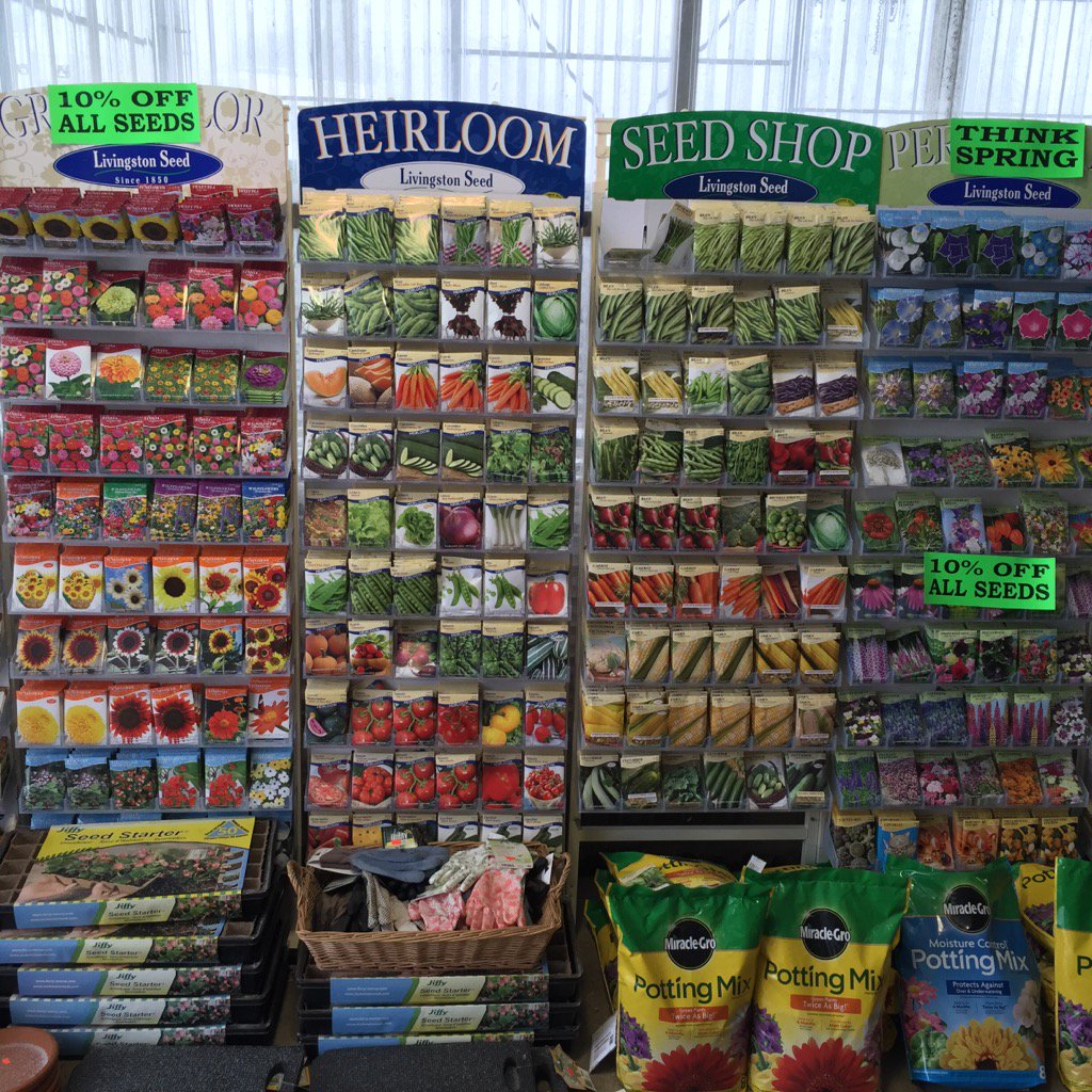 Despite the return of winter today Kingma's Market is ready for SPRING!  #seedstartinside #localflavor