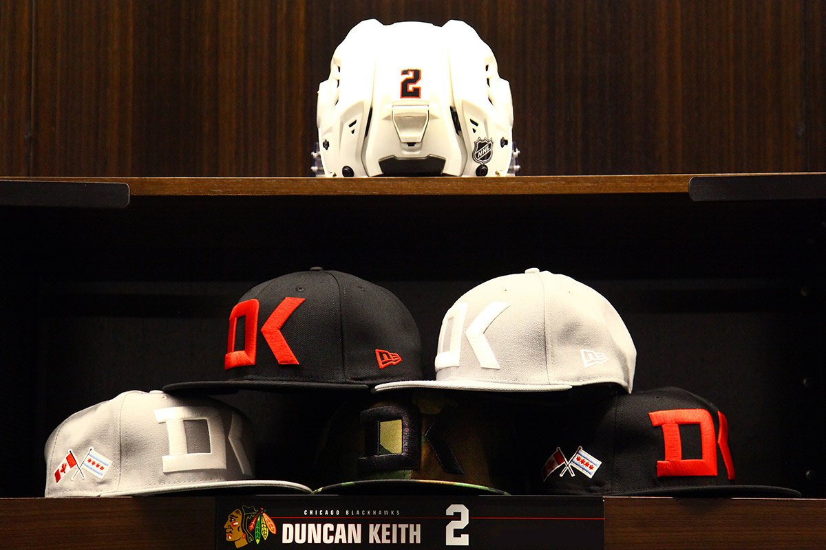 NHLBlackhawks's tweet photo. We’re giving away some of @NewEraCap's 2016 #KeithRelief caps signed by @DuncanKeith! https://t.co/9qPnCxjM6Z