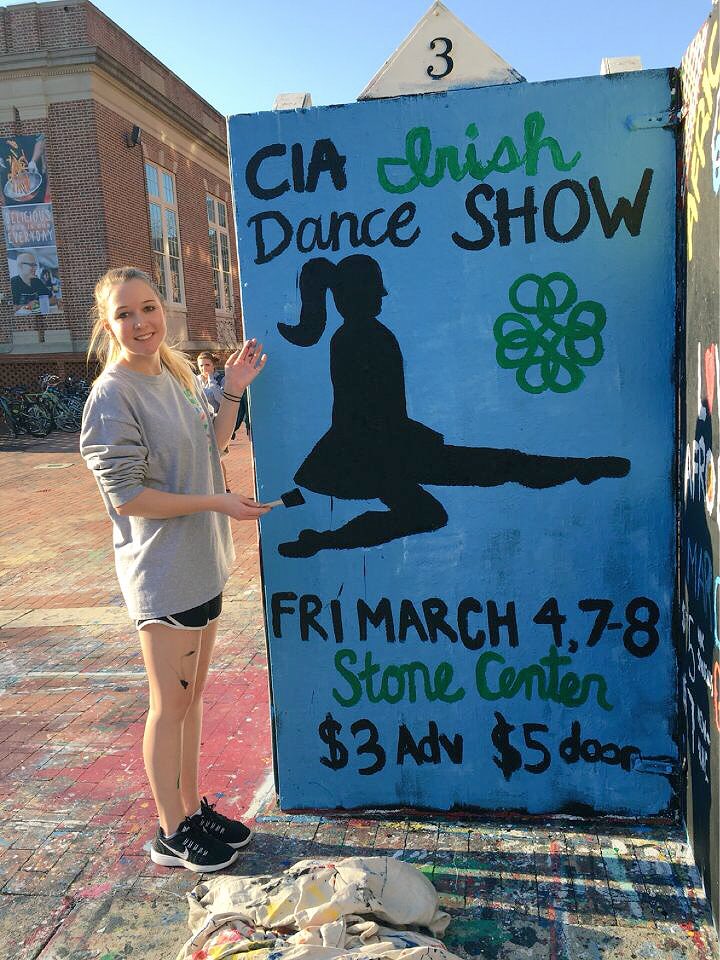 UNCIrishDance's tweet photo. Our CUBE is painted and ready to go! Buy tickets for our upcoming showcase here: https://t.co/AKf4ihztRZ https://t.co/ufvBc89WxG