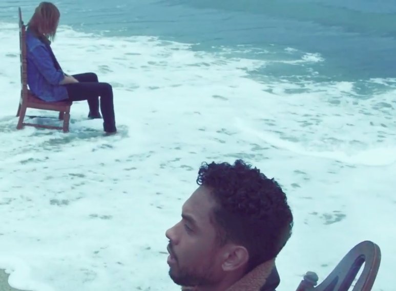 pitchfork's tweet photo. Watch Kevin Parker and @Miguel hit the beach in the video for @tameimpala's remix of "Waves" https://t.co/w1HrReJnRv https://t.co/8PHwLJPDv6