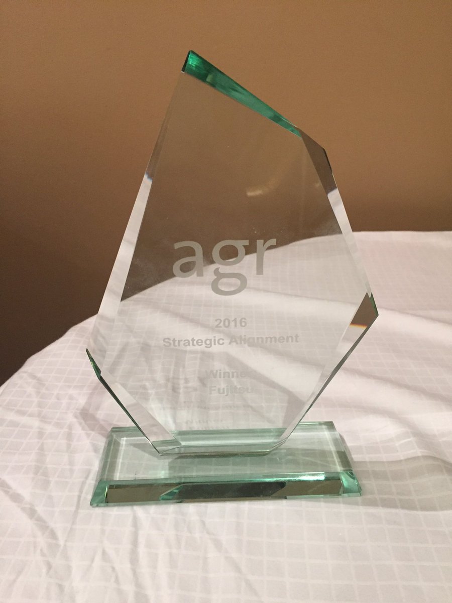 nickewhite1983's tweet photo. @FujitsuGrads picked up an award for Best Strategic Alignment of a Grad Scheme at the #AGRDevConf2016 ! @fujitsu_uk https://t.co/Q25PYMhlYh