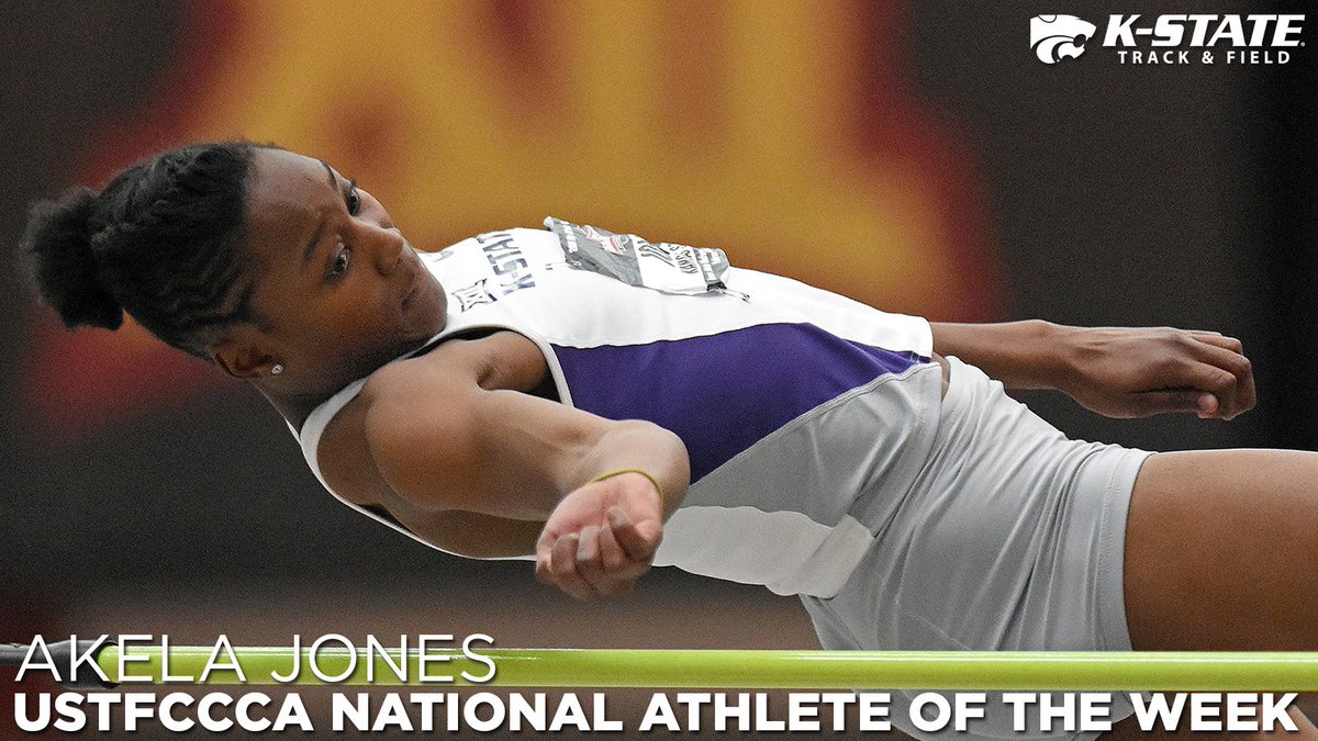 kstatesports's tweet photo. Akela Jones wins 3rd @USTFCCCA National Athlete of the Week honor. STORY --> https://t.co/cs7kr4CaVU https://t.co/cYG3yyLdMp