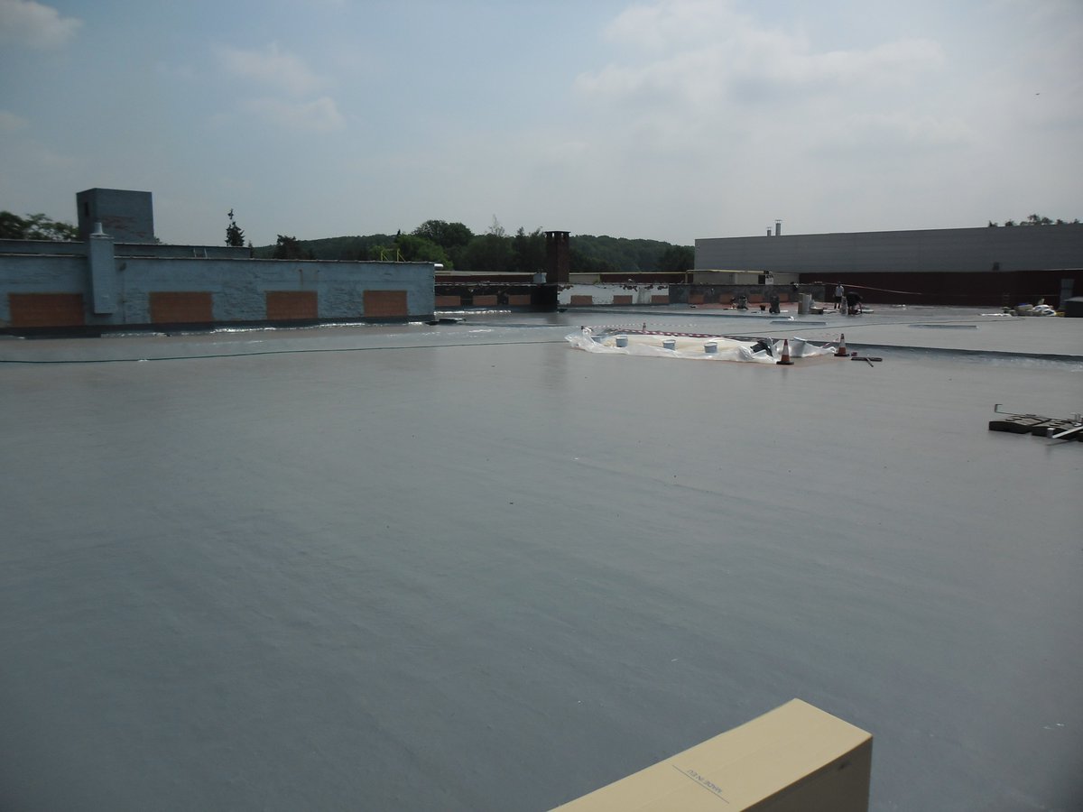 toproofingco's tweet photo. McConnell International waterproofs major European manufacturers' roof with Elastaseal. https://t.co/lcnICqji2F