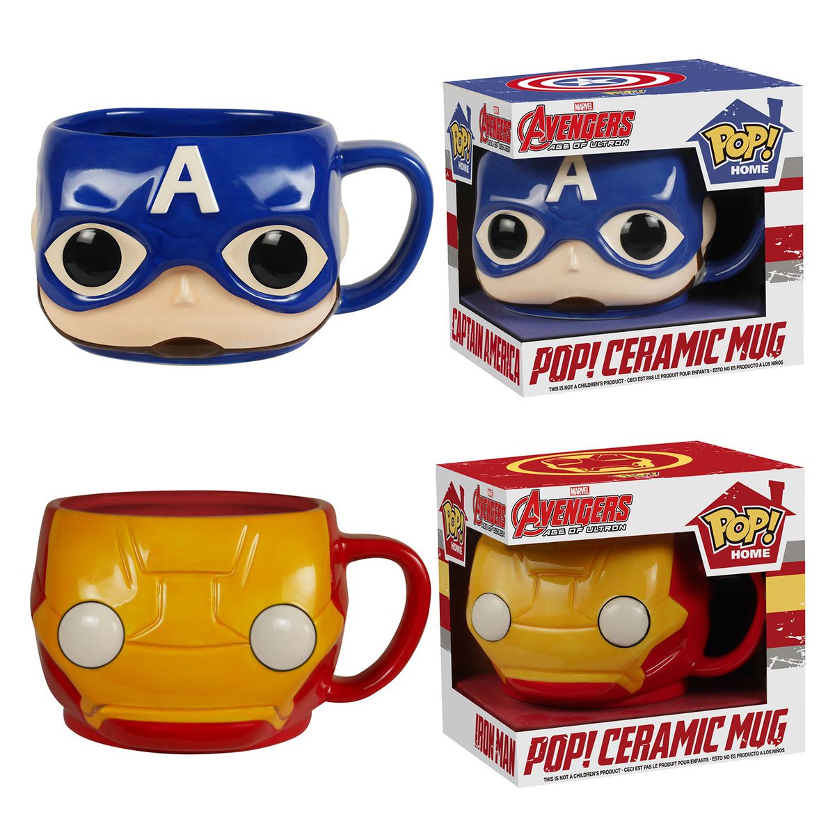 CollectorCorps's tweet photo. RT &amp; follow @CollectorCorps for a chance to win Captain America &amp; Iron Man Pop! Home Ceramic Mugs! #CivilWar https://t.co/qn3NnznCGQ