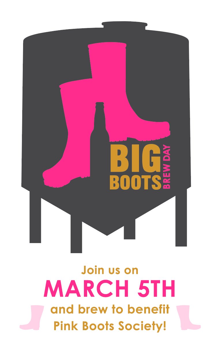 WildRoseBrewery's tweet photo. We are getting so excited for the #BigBootsBrewDay with @pinkbootsbeer! #brewforacause https://t.co/A4ZxebkKVz