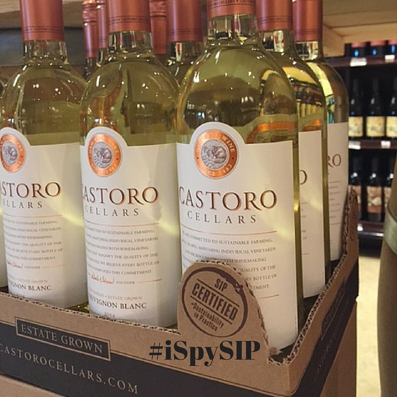 Helping you find sustainable wine #iSpySIP <a href="/castorocellars/">Castoro Cellars Vineyards & Winery</a> bit.ly/1UlanwR #SIPcertifiedwine #3bl