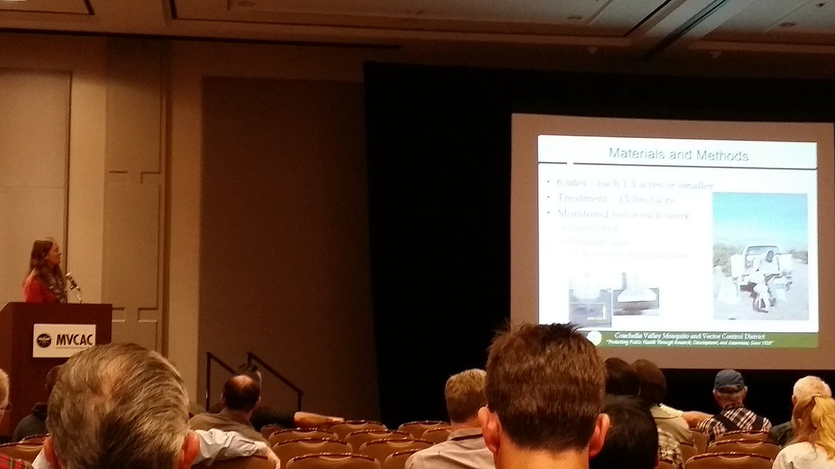 ento_maniac's tweet image. What do vector control districts #research?  Big thing: what #pesticides actually work. @JenniferAHenke #MVCAC2016