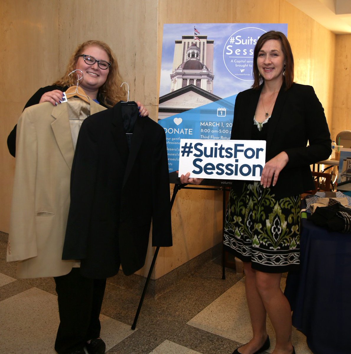 VolunteerFla's tweet photo. Thank you to the Florida League of Cities for your support of #SuitsForSession!! We area grateful! https://t.co/sQYfAOu5Gf