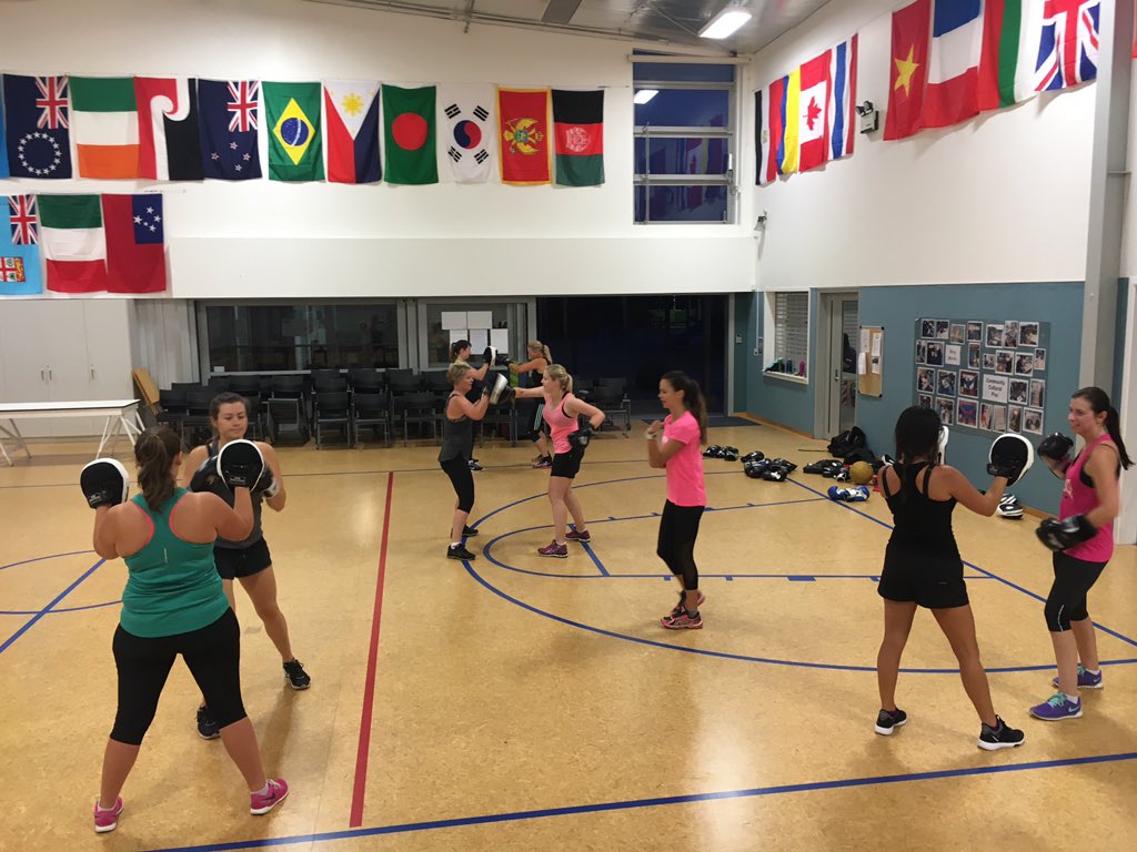 ClmtheBays's tweet photo. @StonefieldsSch staff boxing boot campers hard at work this morning! #wellnesswednesday #bayslife https://t.co/Ms8VbAVRav