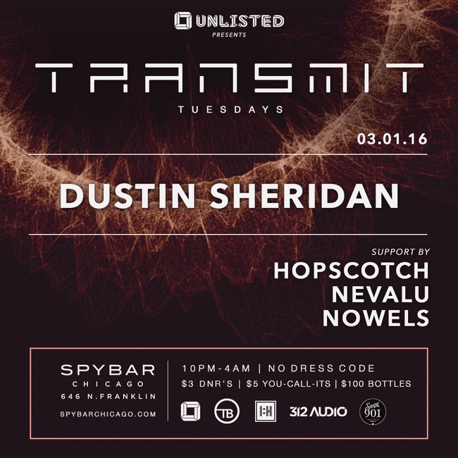 Spybar's tweet photo. TONIGHT
@UnlistedChi Presents: #TransmitTuesday with @dustinsheridan and more!
RSVP now: https://t.co/T0viWNfEzM https://t.co/o1hu2wzjIY
