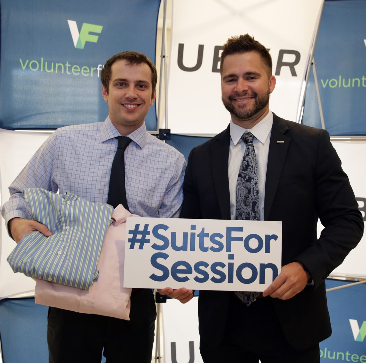 VolunteerFla's tweet photo. Thanks to Teach For America's Matt Minnick for supporting #SuitsForSession! Grateful for our partnership with TFA! https://t.co/29NOONwSV2