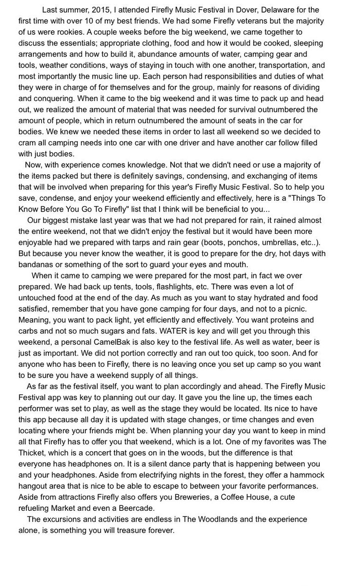 ALwenzz's tweet photo. "Things To Know Before You Go To Firefly" #firefly2016 #fireflymusicfestival #TheWoodlands #task2complete https://t.co/dsoCXov1Rh