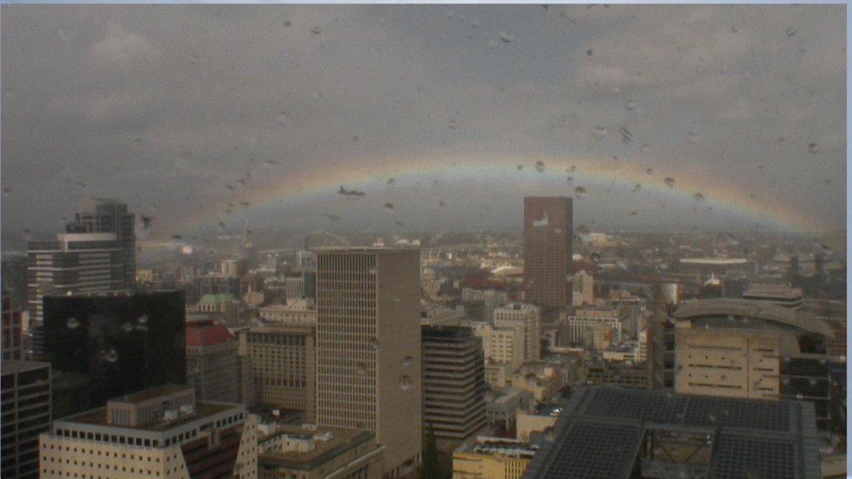 Full rainbow over downtown Portland! #RainbowAlert #koin6news