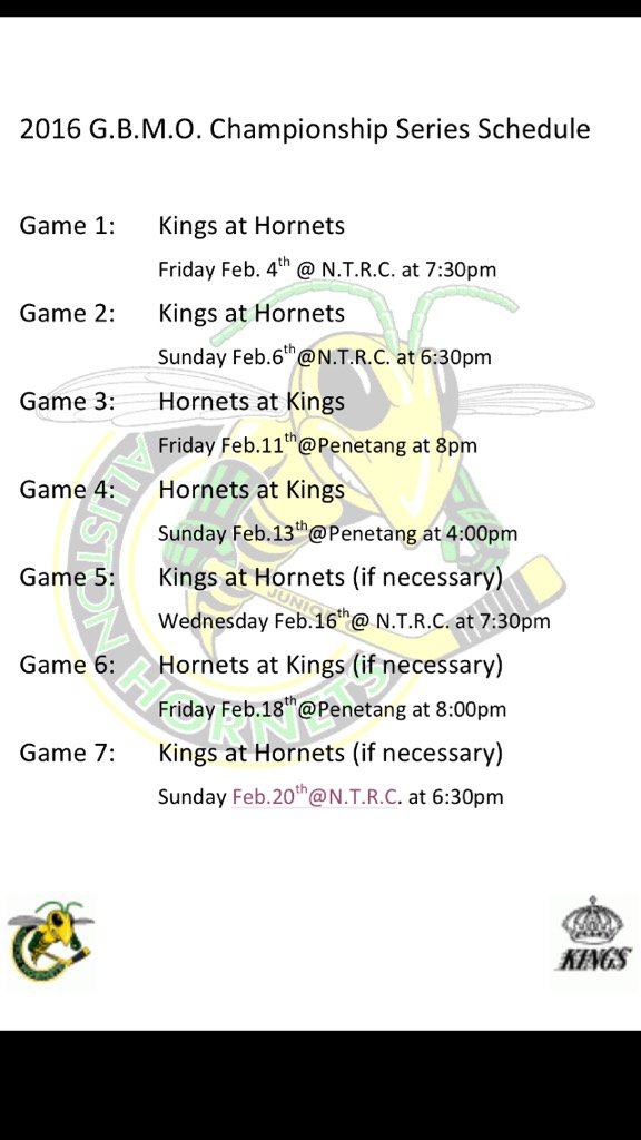 acdfc5c6's tweet photo. @AllistonHornets
@Penetangkings1
@921myFMNewTec
@MidlandMirror
@AConnollyCTV @MArsalidesCTV
GBMO Final Schedule https://t.co/b8Wk6PfwUg