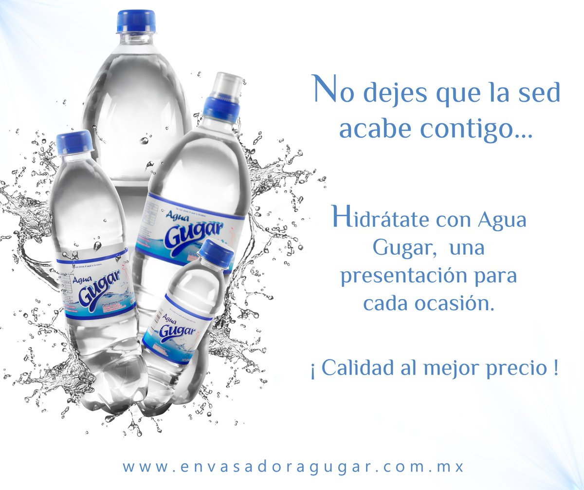 EnvGugar's tweet photo. Inicia el mes hidratándote con Agua Gugar ! https://t.co/Z0EkyMRFzN