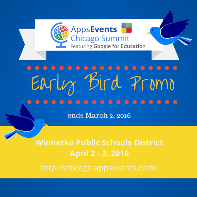 Last Call 4 Early Bird ~ Chicago #GIESummit  <a href="/GoogleForEdu/">Google for Education</a> Amazing sessions &amp; Certification  chicago.appsevents.com