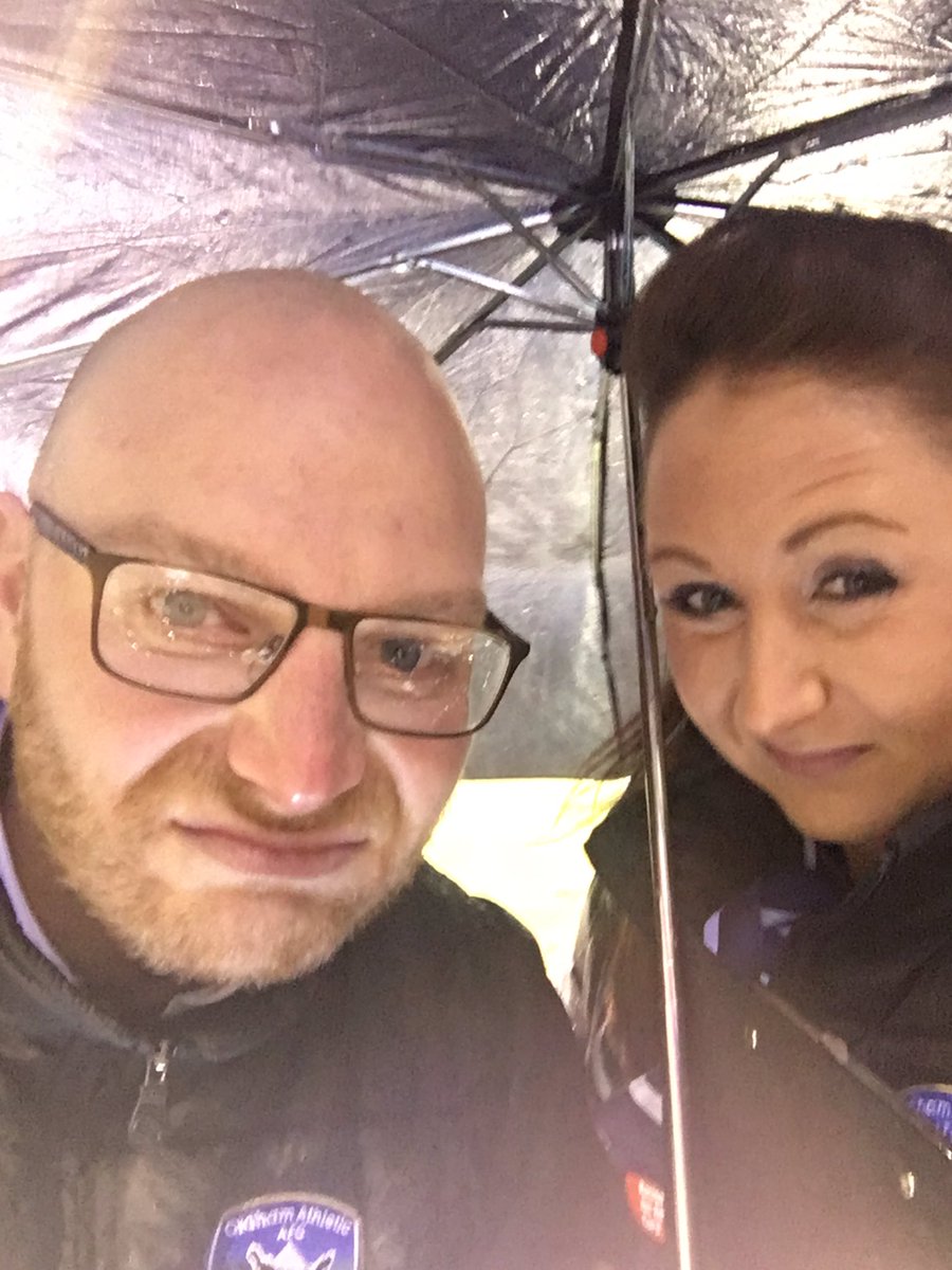 WarburtonJagger's tweet photo. Help @tifosy! @VoiceofOAFC and I need to raise funds for a bigger umbrella! #OAFC #pitchsideproblems 😂☔️ https://t.co/jBBkEGuAAu
