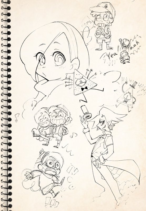 #グラビティフォールズ #GravityFalls
らくがきー 