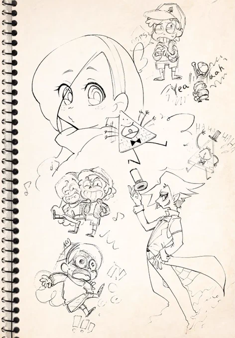 #グラビティフォールズ #GravityFalls
らくがきー 