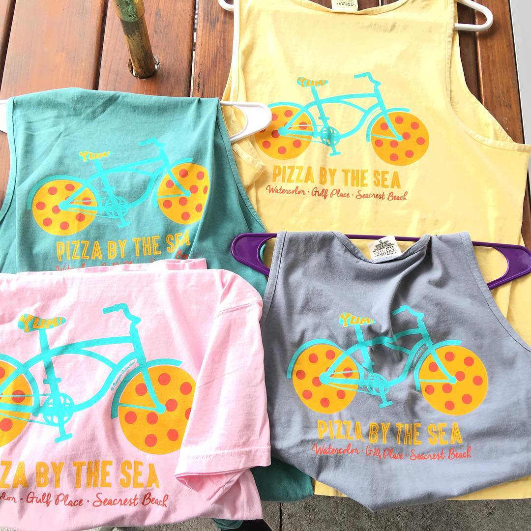 pizzabythesea's tweet photo. Have you picked up one of our #2016 #tshirts yet? Get yours #today ! #yum #30A #SouthWalton https://t.co/w7YRlzMpdA