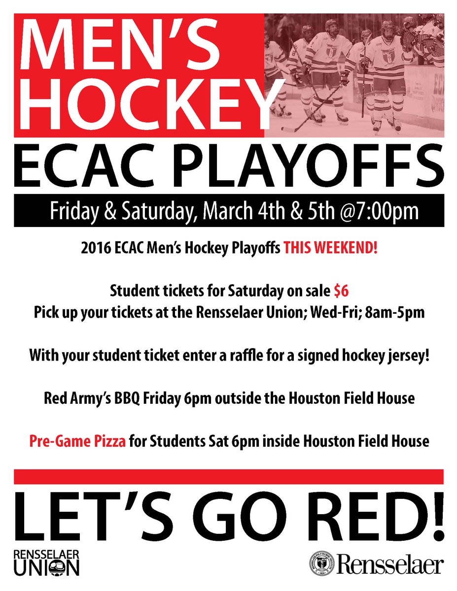<a href="/RPI_Hockey/">RPI Men's Hockey</a> vs @BrownAthletics this wknd! <a href="/RPI_HFH/">Houston Field House</a> <a href="/RPIAthletics/">RPI Athletics</a> <a href="/rpigreeklife/">RPI Greek Life</a> @RPIUnion <a href="/RensselaerRSA/">Rensselaer RSA</a> @RPI_RedArmy