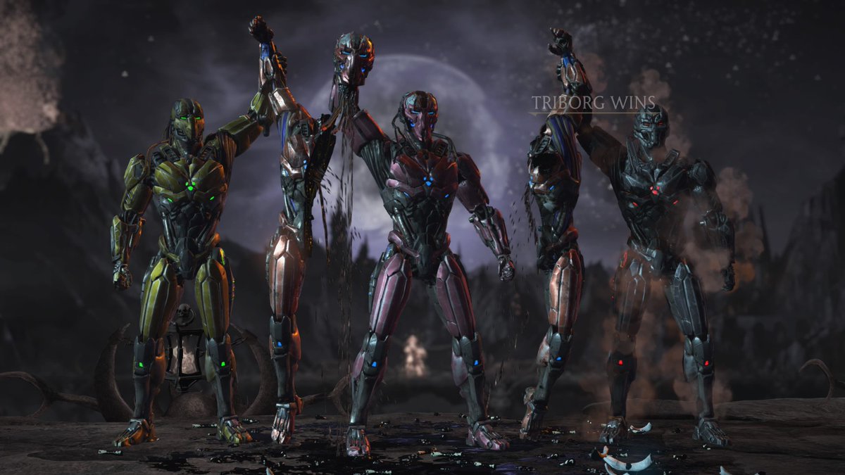 StrikePunkSum's tweet photo. Triborg Wins! Fatality! #DeathIsTheOnlyWayOut #ForTheLinKuei #MortalKombatXL #PS4share https://t.co/dBLmcl0ZF8