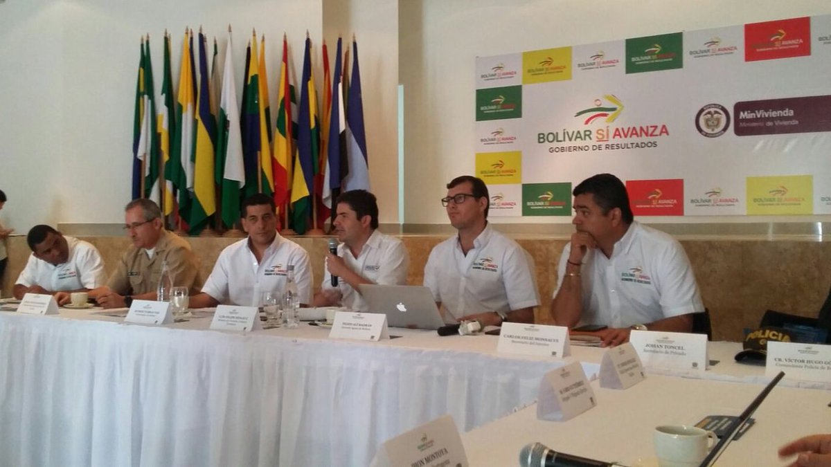#Bolívar presentes en Consejo Departamental de Gestión del Riesgo. Mitigación impacto #FenómenoDelNiño <a href="/Gppbolivar/">Gabriel Pérez Peña</a>