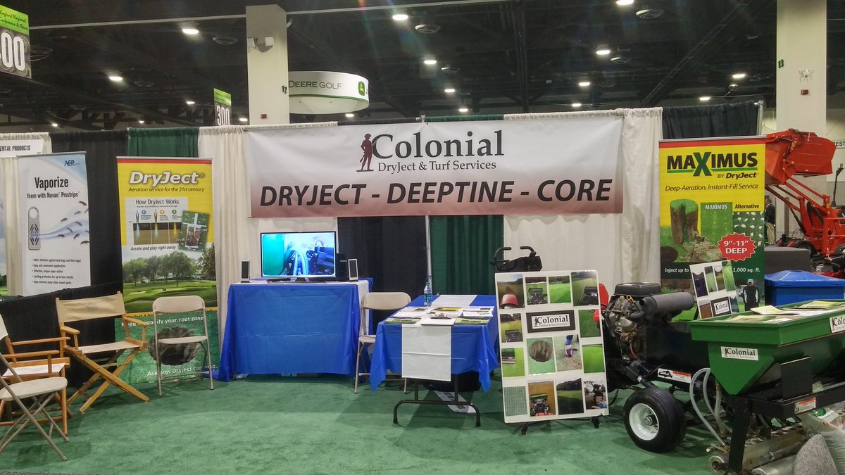 ColonialTurf's tweet photo. It's SHOWTIME! Stop by @ColonialDryject ....see what's new! #dryject #nertc https://t.co/Tgod7tNZ47