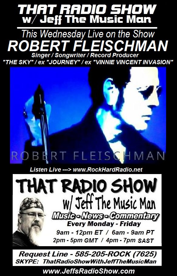 JeffsRadioShow's tweet photo. Tomorrow #RobertFleishman of #TheSky on #ThatRadioShow w/@JeffTheMusicMan @RockHardRadio https://t.co/TmaCpa2l9U https://t.co/5LyvPZNmHE