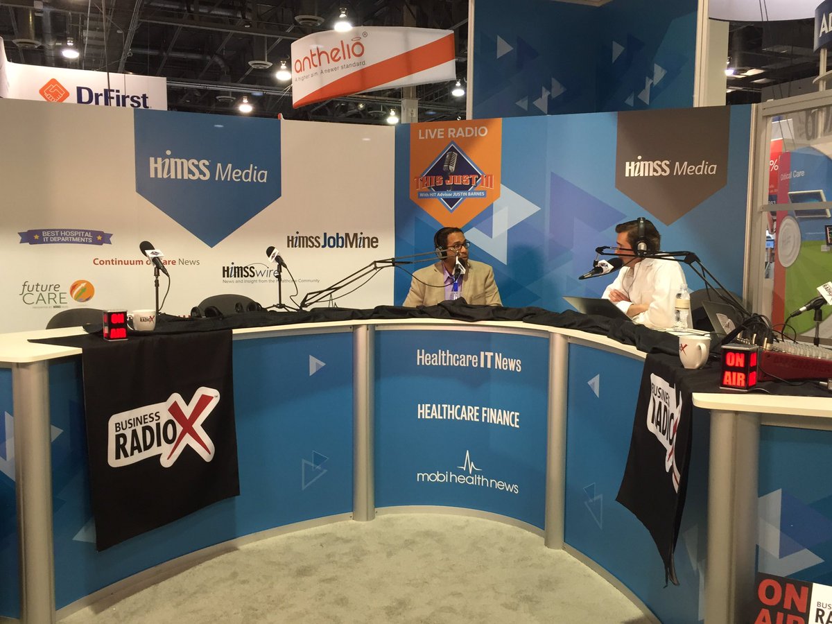 BusinessRadioX's tweet photo. It is all happening NOW. https://t.co/9HyyQhqboo #HIMSS16 #HIMSSradio @HIMSS @HITAdvisor #RadioX https://t.co/l32acZJmRd