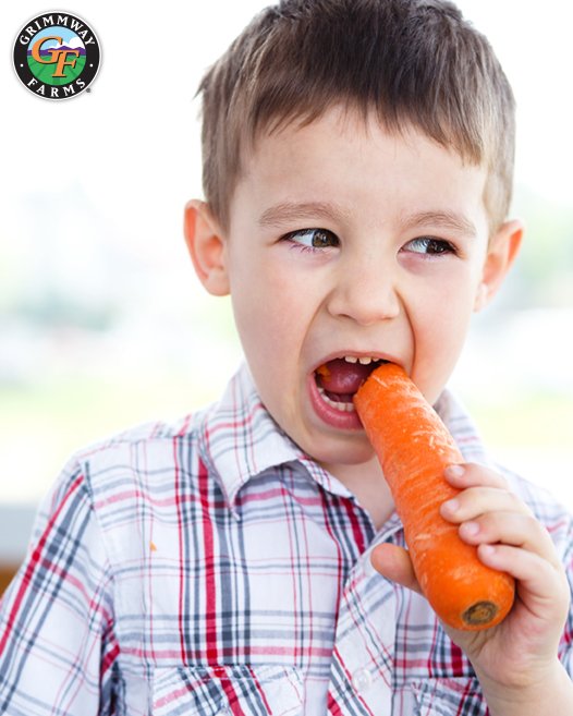 GrimmwayFarms's tweet photo. March is here and that means #spring is just around the corner! #Carrots #JustCrunchEm https://t.co/HHPmnxE1ym