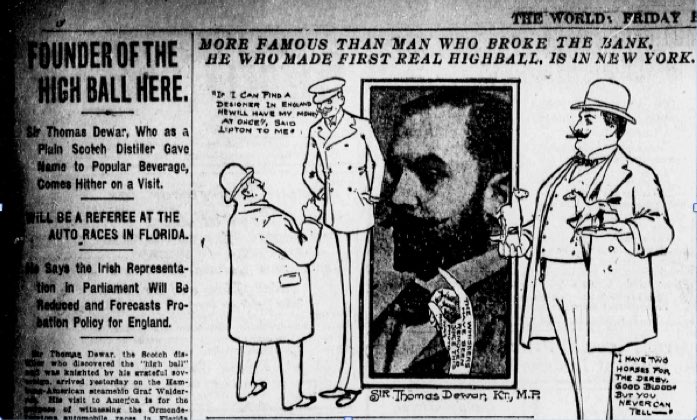 WhiskyCard's tweet photo. "The World" Newspaper Jan, 1905. #highball #scotch #whisky #dewars #livetrue https://t.co/BBBQs0YxMG