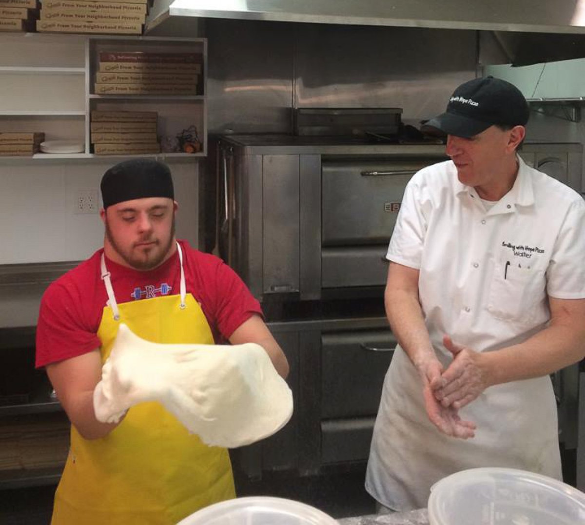 ABC's tweet photo. Pizzeria owner makes it a point to hire workers with disabilities: "It needed to be done." https://t.co/K6PyhT67kM https://t.co/8hlaYPzrRe