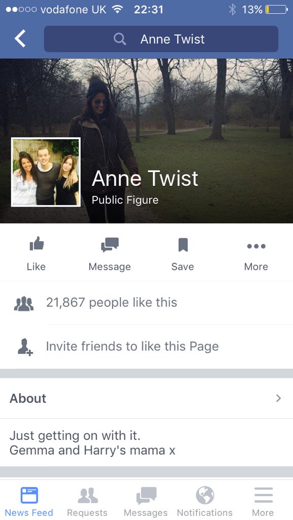 MrsAnneTwist's tweet photo. This is NOT me or mine.... I do not have a PAGE on Facebook. https://t.co/4CApcj1PQV