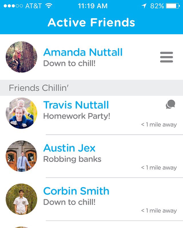 ChillinApp's tweet image. Nothing new on your news feed? Scroll through available friends instead! Download Chillin today to get plans going!