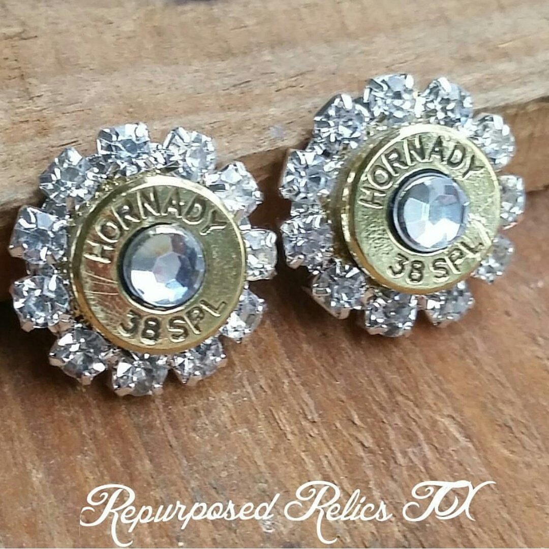 RepurposedTX's tweet image. Bullet earrings etsy.me/1R0PKBB #hlsr #craftshout #epiconetsy #2A #etsyjewelry #handmade #Texas