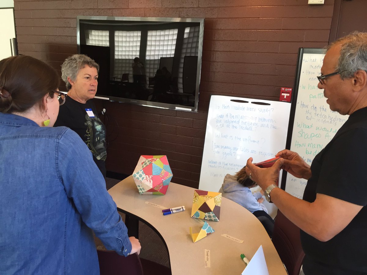 T: "I come here because I am challenged to think deeply. I love it!" #mathigami #teachered #mathchat