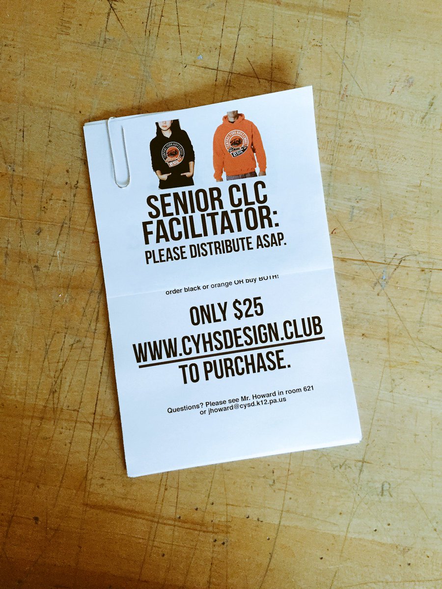 centralgd's tweet photo. Orders are due Friday! https://t.co/sh7Ym2eTHC @CYHS16 https://t.co/uNHOKBQVPU