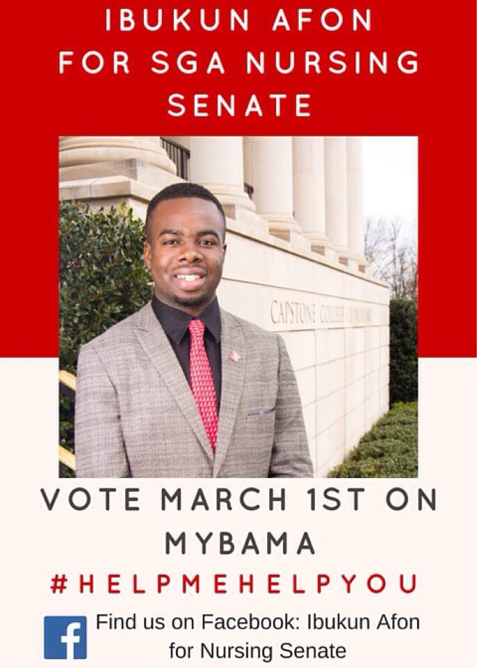 uablend's tweet photo. We support Ibukun Afon, a member of our exec team as Nursing Senate. Get your last minute vote in. Help him help you https://t.co/EgOssTrj0j