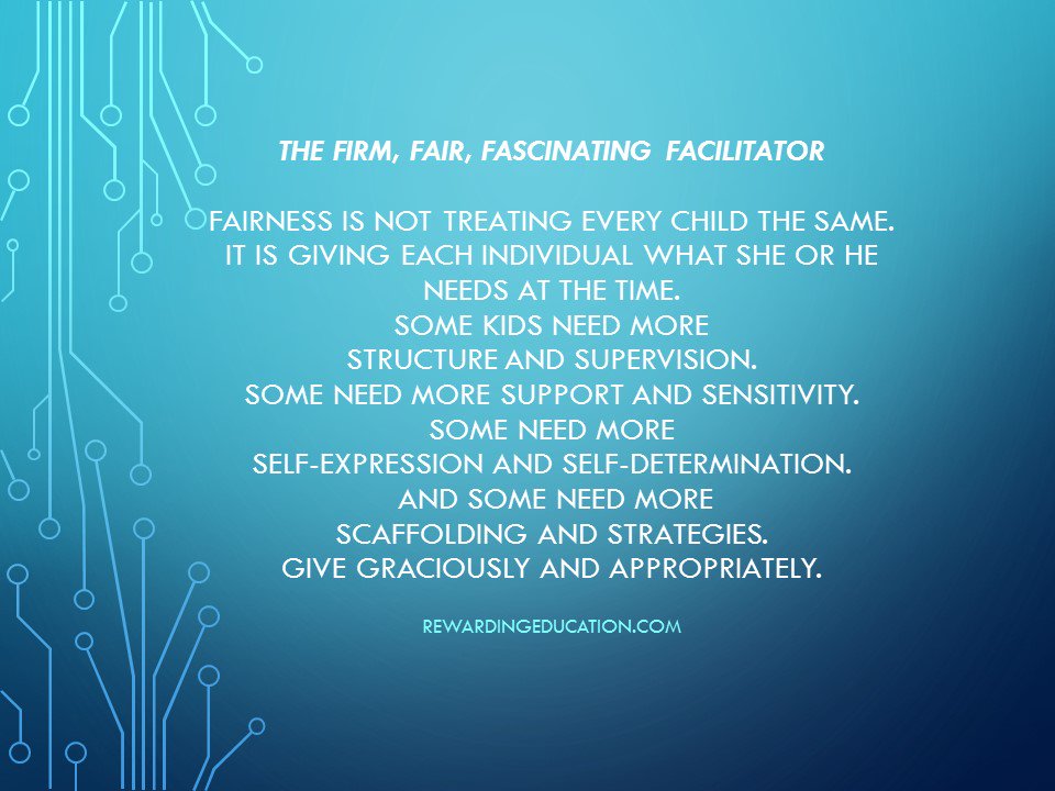 How do you ensure that you are FAIR to all of your students? Teachers are not just educators, we are also nurturers.