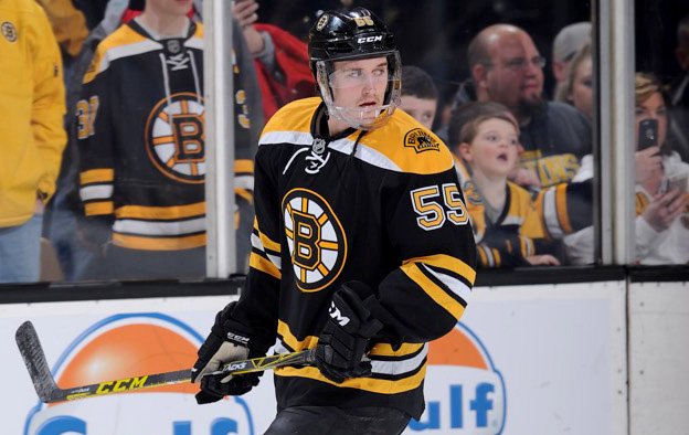 NHLBruins's tweet photo. Congrats to Noel Acciari on making his NHL debut tonight! #NHLBruins https://t.co/R2F07FbyTR