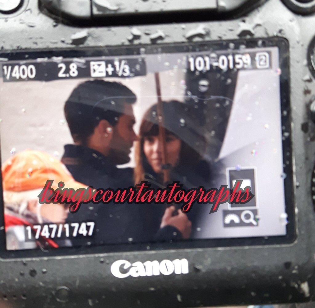 fiftyshadeshk's tweet photo. New photos of Jamie and Dakota on #FiftyShadesDarker set outside SIP! Big thanks to @kingscourtgraph for sharing❤️ https://t.co/o5Uc9q4ir1