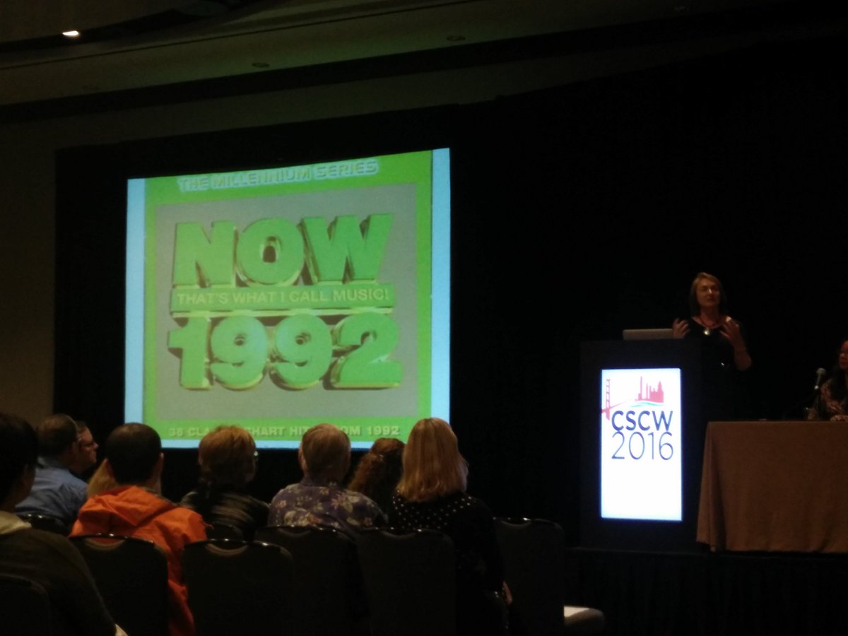 SkotBotCambo's tweet image. #cscw2016 #nowthatswhaticallmusic